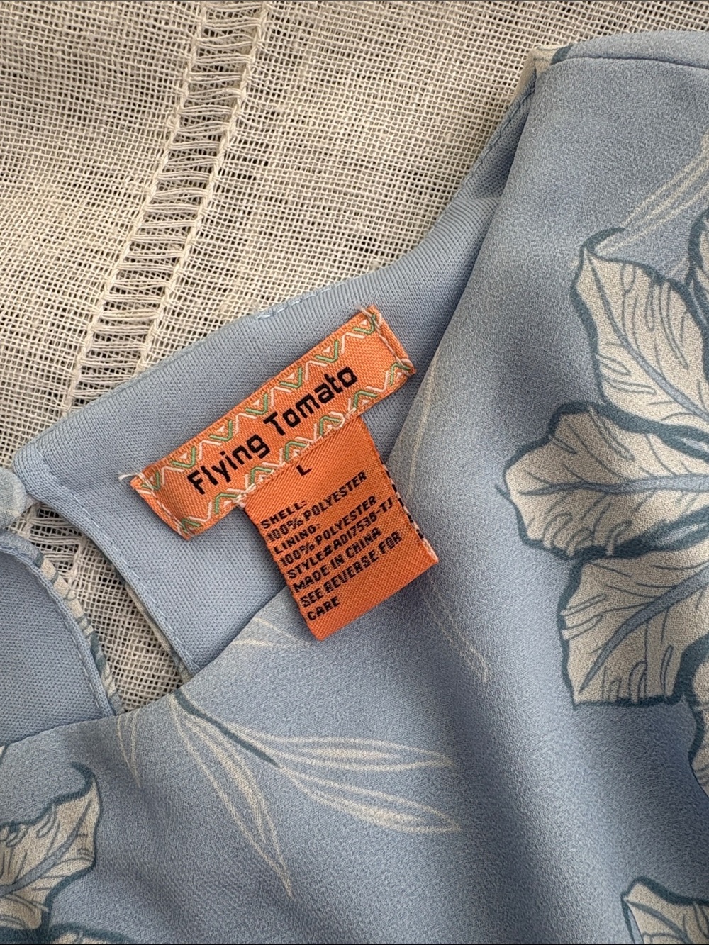 Flying Tomato Sky Boho Blue Floral Dress - Picture 8 of 13